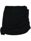 Magda Butrym Minigonna Con Applicazione A Fiori In Black