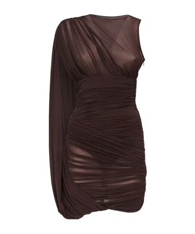 Magda Butrym Sleeveless Dress In Brown