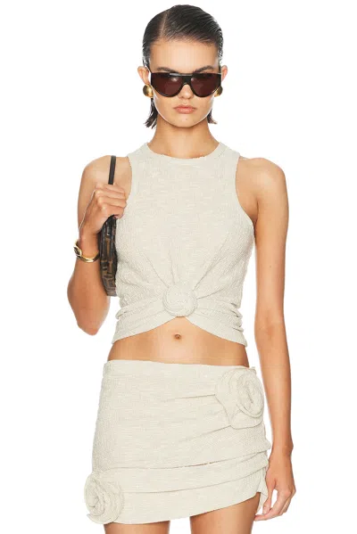 Magda Butrym Sleeveless Tank Top In Beige