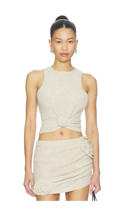 Magda Butrym Sleeveless Tank Top In Beige