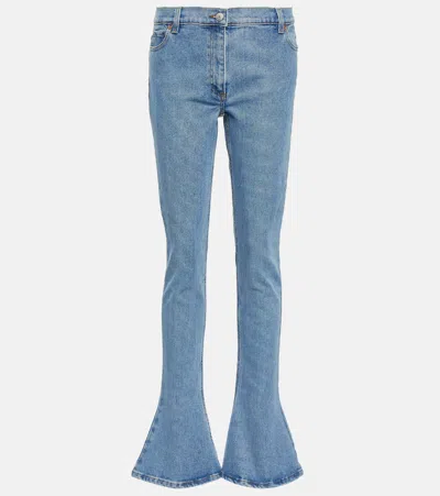 Magda Butrym Slim-fit Flared Jeans In Blue