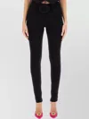 Magda Butrym Embellished Stretch-knit Skinny Pants In Black