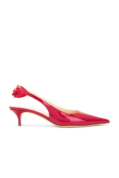 Magda Butrym Sling Back Kitten Heel In Red