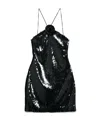 Magda Butrym Sequin Mini Dress In Black