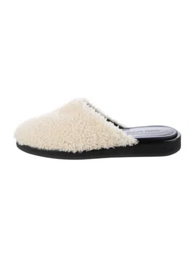 Pre-owned Magda Butrym Slippers In Neutrals