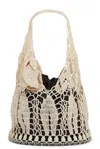 Magda Butrym Small Devana Crochet Bag In Cream