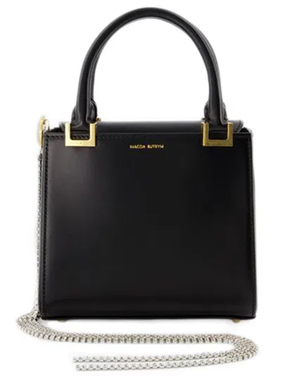 MAGDA BUTRYM MAGDA BUTRYM SMALL ZORYA HOBO BAG - BLACK - LEATHER