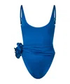 Magda Butrym Solid Color Swimsuit In Blue