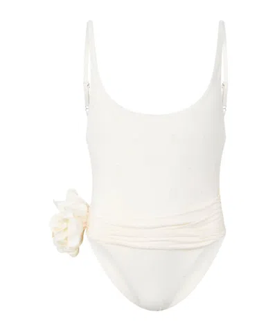 Magda Butrym Solid Color Swimsuit In White
