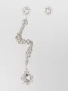 Magda Butrym Solo Dangling Crystal Asymmetrical Earring In Metallic