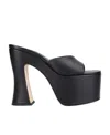 Magda Butrym Square-headed Muller Shoes In Black