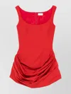 Magda Butrym Ss25 Cotton Ruffle Mini Dress