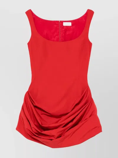 MAGDA BUTRYM SS25 COTTON RUFFLE MINI DRESS