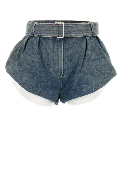 Magda Butrym Ss26 Denim 16 Shorts Vntg Blue