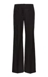 Magda Butrym Straight Cut Silk Pants In Black