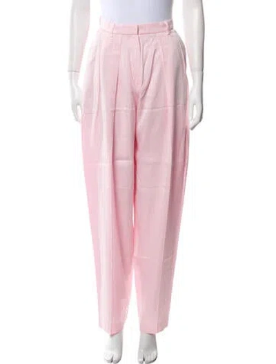 Pre-owned Magda Butrym Straight Leg Pants W/ Tags In Pink
