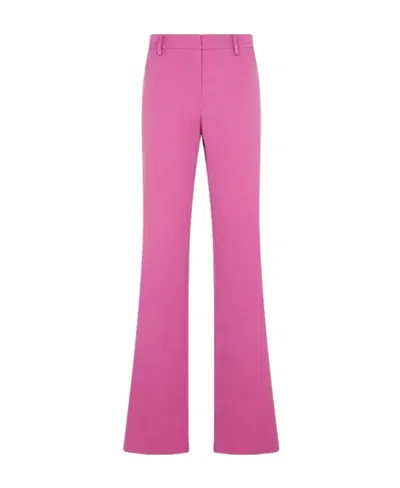 Magda Butrym Flared Wool Pants In Purple