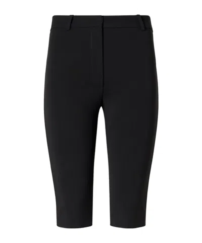 Magda Butrym Crepe Straight-leg Capri Pants In Black