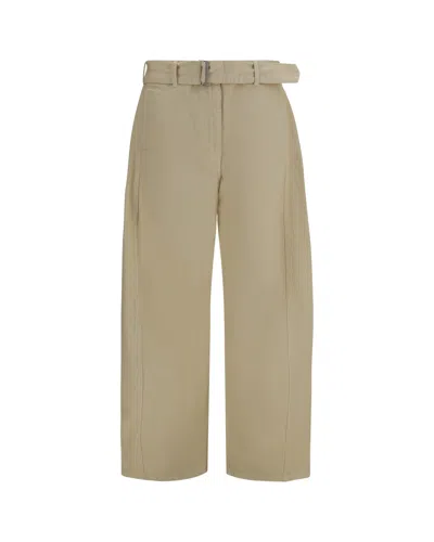 Magda Butrym Straight-leg Casual Trousers In Brown