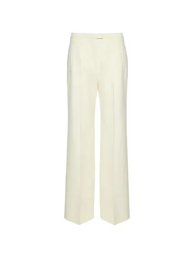 Magda Butrym Straight-leg Creased-finish Trousers In White