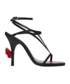 Magda Butrym Black Strappy Heeled Sandals In Black