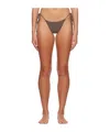 Magda Butrym Strap-up Bikini Swimsuit In Brown