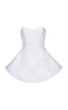 Magda Butrym Strapless A-line Cotton Dress In White