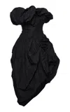 Magda Butrym Strapless Bubble Midi Dress In Black