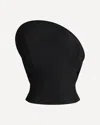 Magda Butrym Sculptural One-shoulder Bustier With Architectural Elements In Black