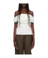 Magda Butrym Strapless Design Blouse In Brown