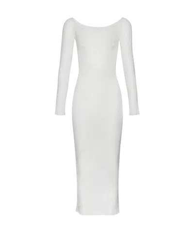 Magda Butrym Strapless Dress In White