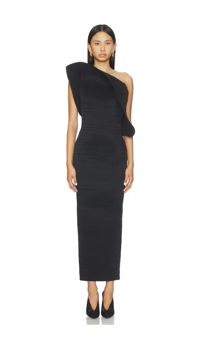 Magda Butrym Strapless Long Dress In Black