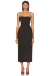 Magda Butrym Strapless Ruched Dress