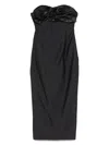 Magda Butrym Strapless Ruched Midi Dress