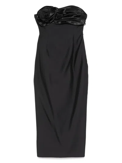 Magda Butrym Strapless Ruched Midi Dress