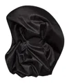 Magda Butrym Ruffled Wool And Silk Organza Minidress In Black