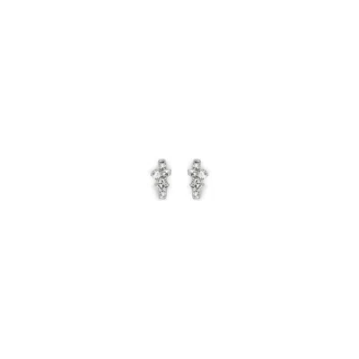Magda Butrym Strass Earrings In Silver