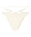 Magda Butrym Beaded Bikini Bottoms In White