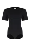 Magda Butrym Stretch Cotton Bodysuit In Black