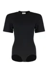 Magda Butrym Stretch Cotton Bodysuit In Black