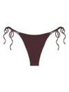 Magda Butrym High-cut Leg Tie-side Bikini Bottom In Brown