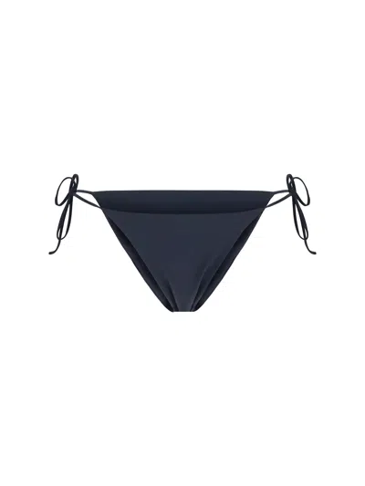 Magda Butrym String Tie Bikini Bottom In Black