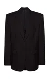 Magda Butrym Striped Tailored Wool Blazer
