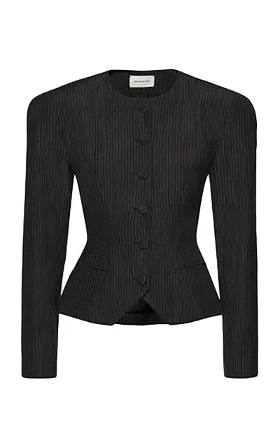 Magda Butrym Structural Wool-blend Blazer In Black
