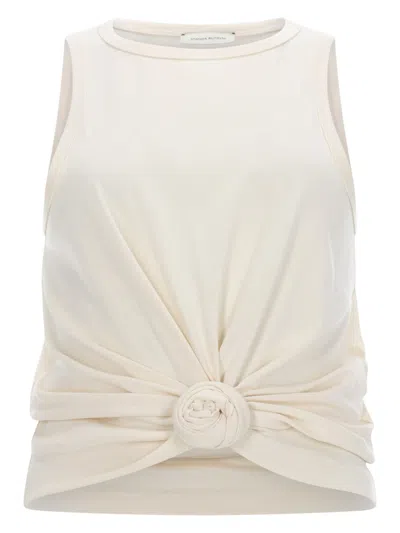 Magda Butrym Stylish Women's Mini Shell Top In White
