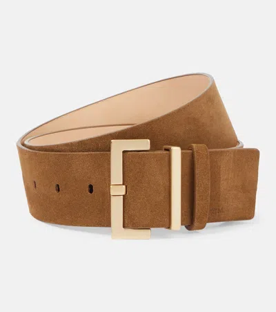 Magda Butrym Suede Belt In Brown