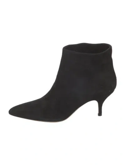 Pre-owned Magda Butrym Suede Boots In Black