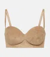 MAGDA BUTRYM SUEDE BRA TOP