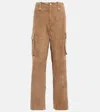 Magda Butrym Suede Cargo Pants In Beige
