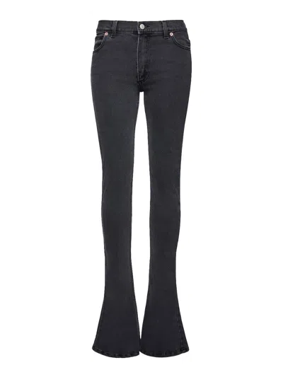 Magda Butrym Super Slim Denim Pants In Gray